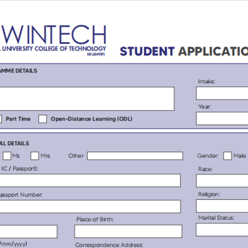 STUDENT APPLICATION FORM